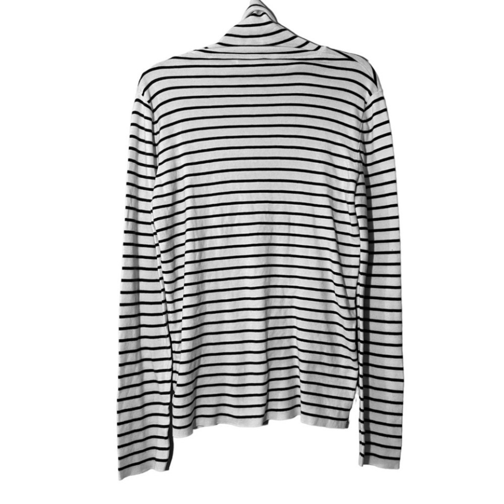 RALPH LAUREN Purple Label Striped Turtleneck Sweater‍ - Picture 2 of 4
